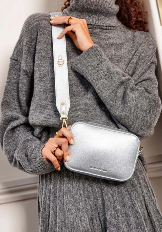 RFID - blocking men's crossbody bag for security - conscious travelersKatie Loxton Zana Mini Crossbody Bag, Silver RFID - blocking men's crossbody bag for security - conscious travelersKatie Loxton Zana Mini Crossbody Bag, Silver